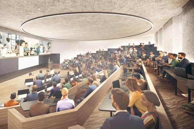 State-of-the-art lecture halls are also planned as part of the new eco-friendly facility in Portsmouth City Centre. Photo: University of Portsmouth