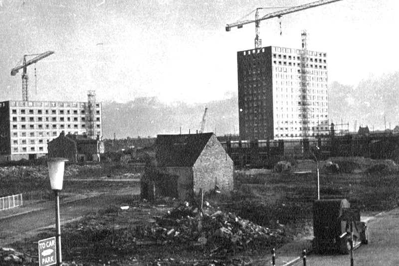 New flats are built. The 18 storey tower blocks go up in Somerstown in 1964-65.