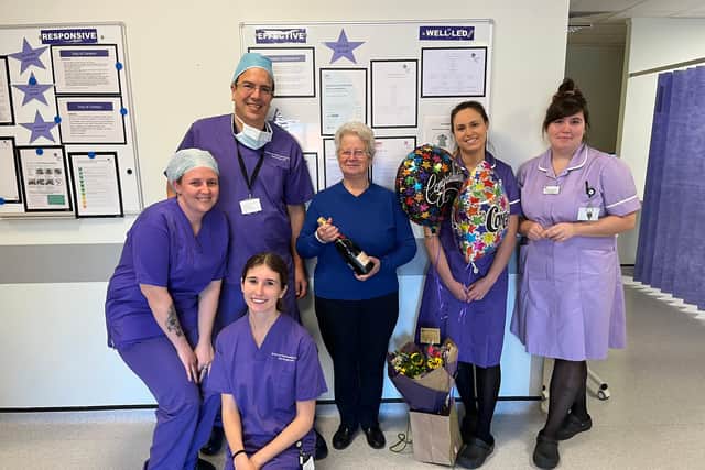 Margaret Tull with the team at Portsmouth's Practice Plus Group. Picture: Practice Plus Group