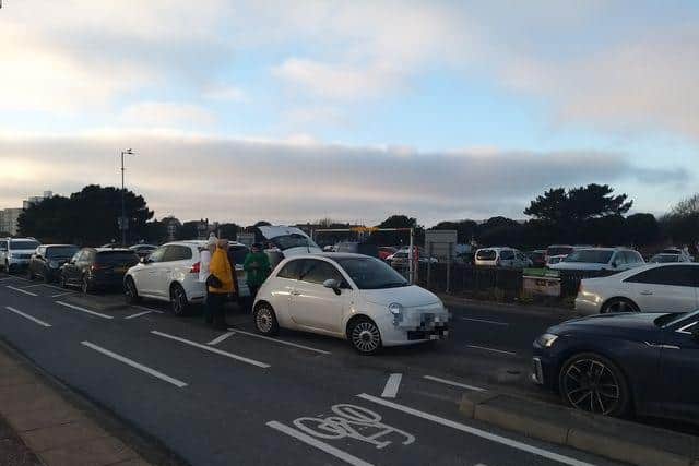 Car parks were full on Southsea seafront this weekend, despite the country being in lockdown