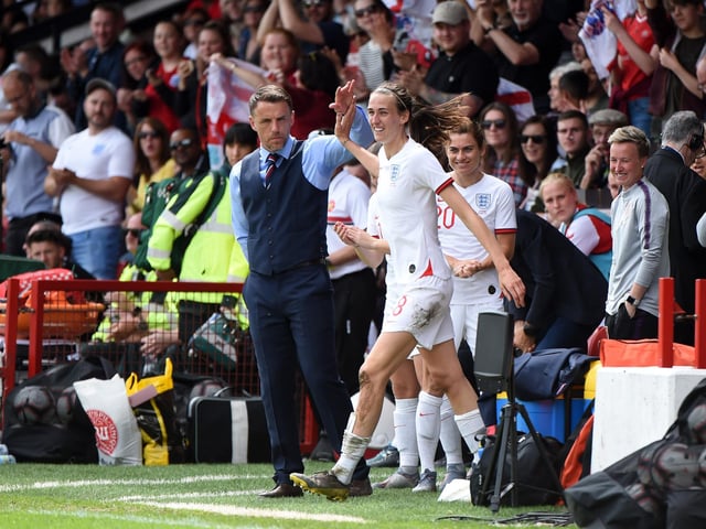 As an England Women's senior assistant coach under Phil Neville between 2020-21, Foster also helped lay some of the foundations that led to England's success at last summer's European Championships in this country. Picture: Nathan Stirk/Getty Images