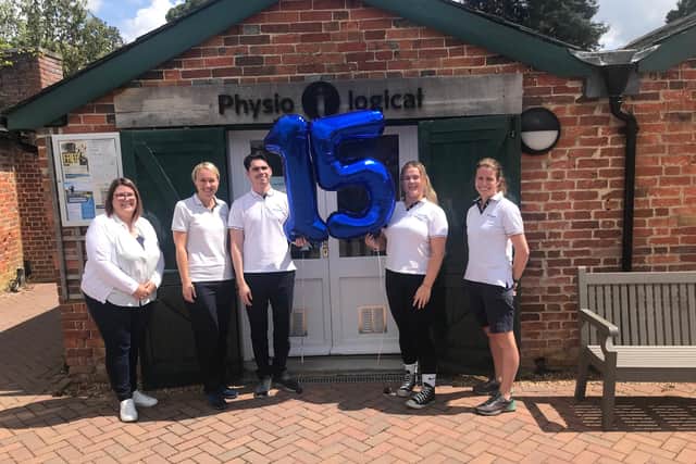 The Physio-Logical team celebrating their 15-year anniversary.