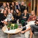 Pictured is: Jordan Hunt (silver dress) with her hen party. Jordan will be getting married at The Queens Hotel in a few weeks.
Picture: Keith Woodland (261121-17)