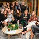 Pictured is: Jordan Hunt (silver dress) with her hen party. Jordan will be getting married at The Queens Hotel in a few weeks.
Picture: Keith Woodland (261121-17)