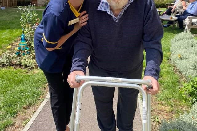 Staff and residents alike have fun at Admiral Jellicoe House