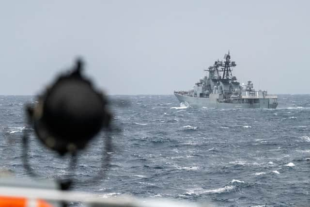 Vice-Admiral Kulakov as seen from HMS Northumberland