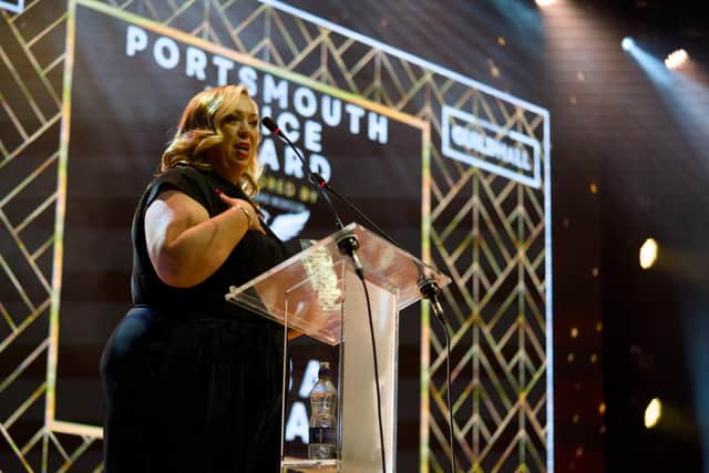 Amba Tremain, famous for her star-studded performance on Britain's Got Talent, wowed the crowds at the Portsmouth Music Awards.