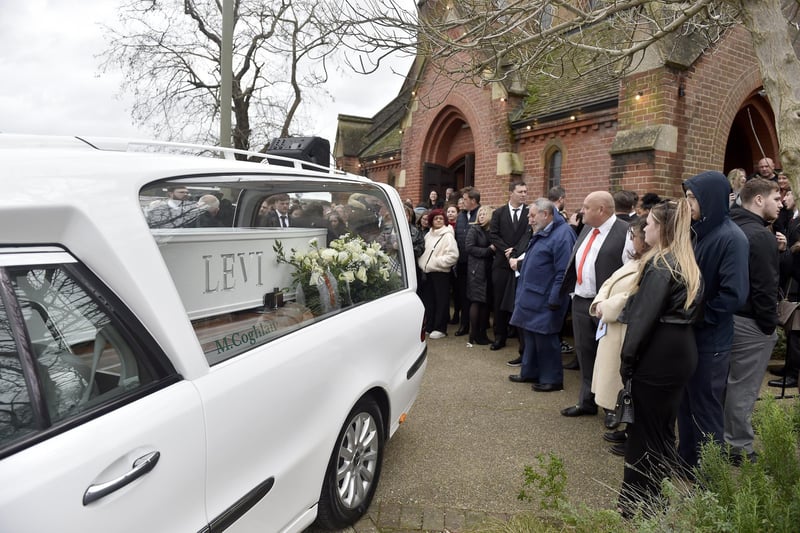 The funeral of Levi Kent took place on Thursday, December 21, 2023 at St John's Church in Forton Road, Gosport. 

Picture: Sarah Standing (211223-3970)