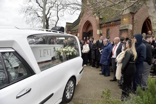 The funeral of Levi Kent took place on Thursday, December 21, 2023 at St John's Church in Forton Road, Gosport.
Picture: Sarah Standing (211223-3970)
