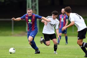 Cameron Quirke struck US Portsmouth's goal in the heavy Shaftesbury defeat Picture: Neil Marshall