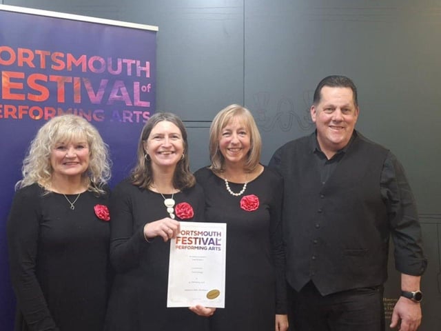Soul Traders - Nicky, Liz J, Cathy and JP.  In-house quartet.