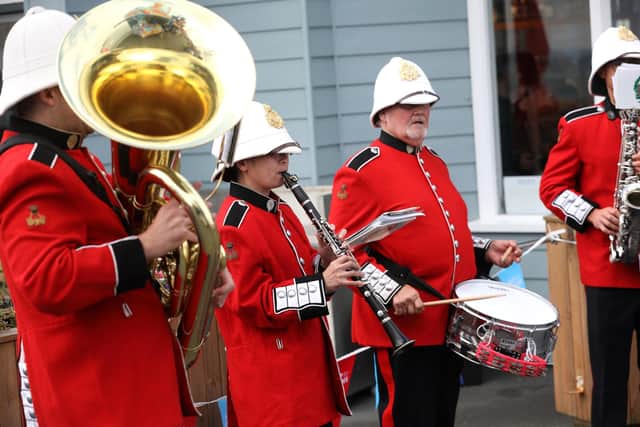 A military band performs some rousing tunes during the event
Picture: Sam Stephenson