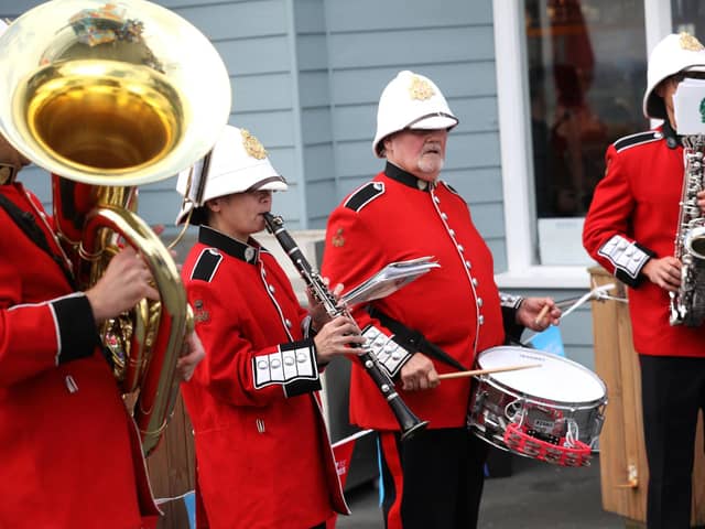 A military band performs some rousing tunes during the event

Picture: Sam Stephenson