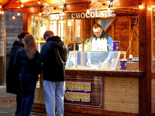Hot chocolate. Whiteley Christmas Event, Whiteley Shopping CentrePicture: Chris  Moorhouse (071224-34)