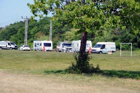 The lack of transit sites makes it more difficult to evict travellers who have set up unauthorised encampments
Picture: Sarah Standing (060623-5403)