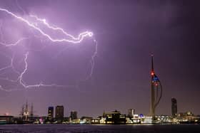 Lightning above Portsmouth and south Hampshire on the night of Friday, July 23 into Saturday, July 24
Picture: Ian Gray 