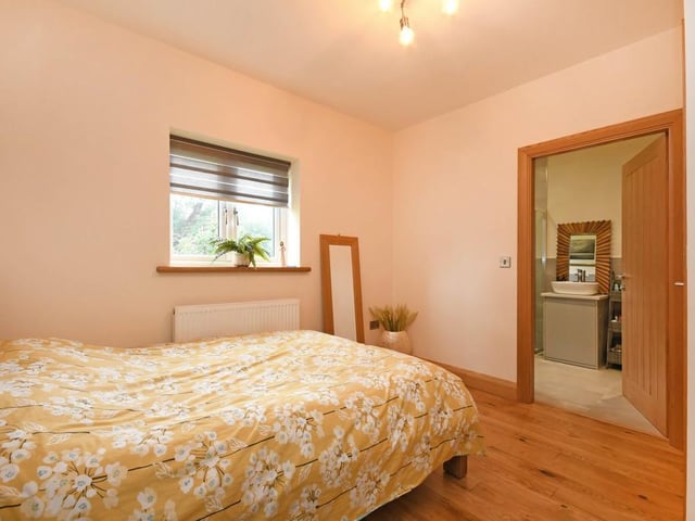 The house has four bedrooms with two of them having their own en-suites with two bedrooms sharing a Jack and Jill en-suite shower room.