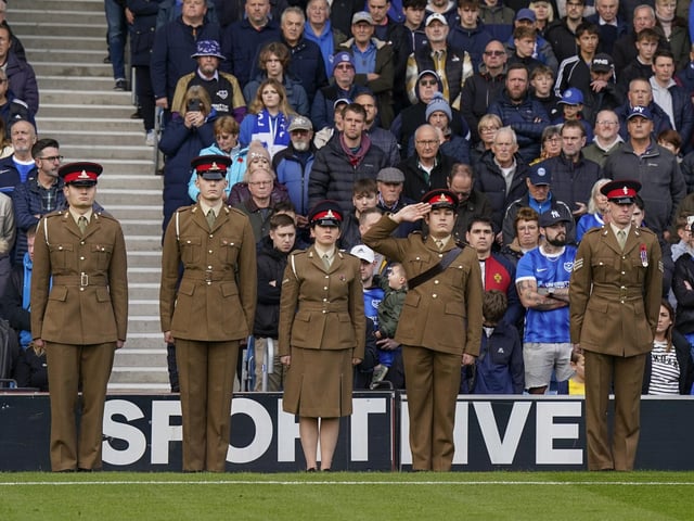 41 moving Portsmouth Remembrance Day images with fan and Charlton Athletic drama as faithful returned to Fratton: gallery