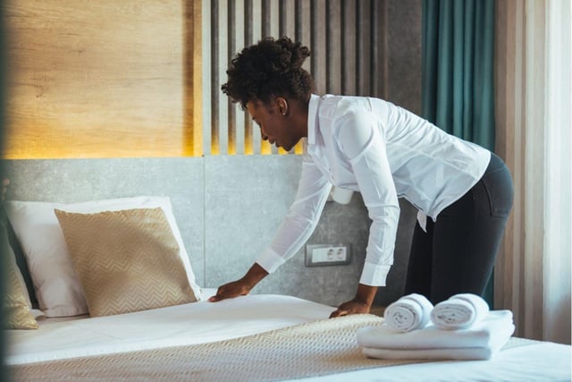 At the Hilsea hotel, one customer said: 'Can you teach my husband how to make the bed? He doesn’t do it at home.' I wonder if he's a changed man after that.