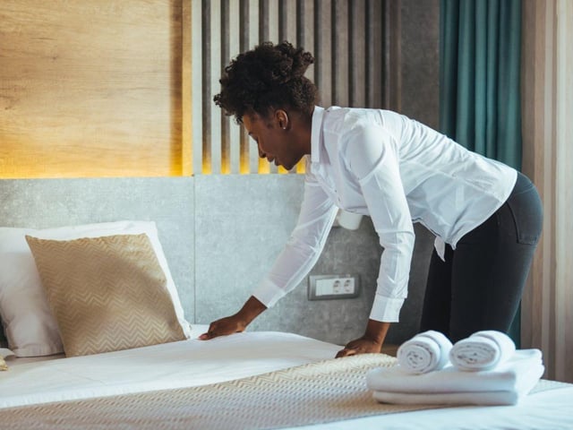 At the Hilsea hotel, one customer said: 'Can you teach my husband how to make the bed? He doesn’t do it at home.' I wonder if he's a changed man after that.