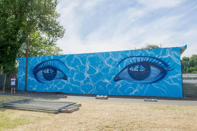 The completed mural at Hilsea Lido in July last year.
Picture: Habibur Rahman