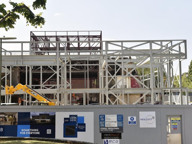 The new theatre is beginning to take shape
Picture: Sarah Standing (130623-5335)