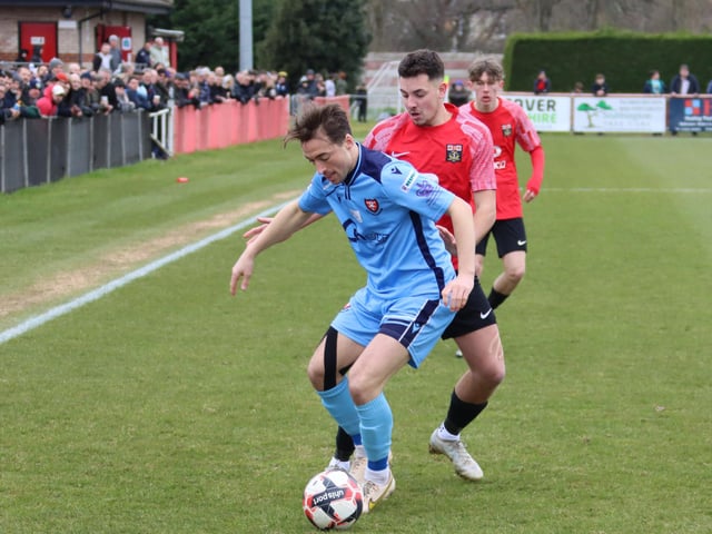 Portchester's Connor Bailey on the ball. Picture by Ken Walker