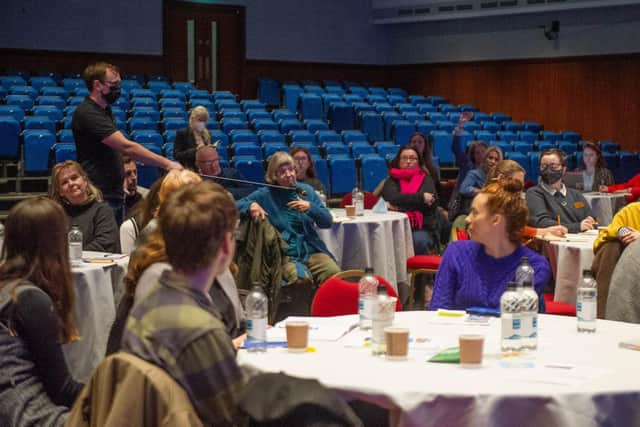 Re-ignite Portsmouth event at the Portsmouth Guildhall on Tuesday 1st February 2022

Pictured: Ben Dowling -Cabinet for Culture, Pippa Bostock of Portsmouth Creates, Jo Bushnell of Aspex Gallery and Andy Grays CEO of Guildhall Trust

Picture: Habibur Rahman