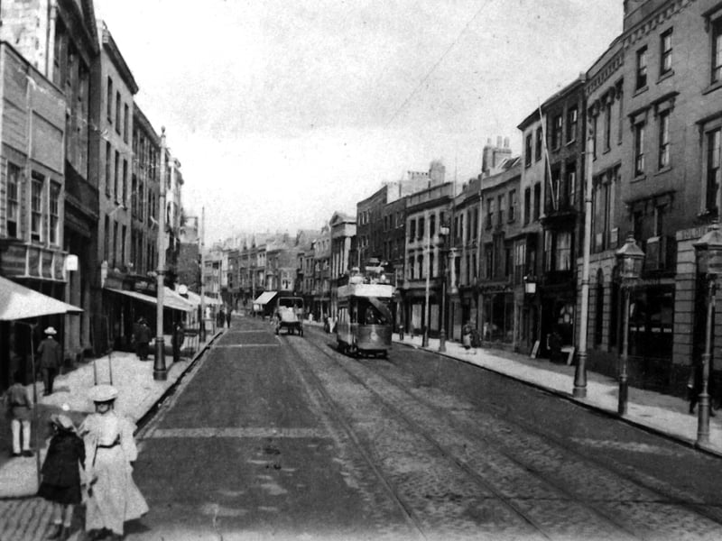 View along High Street, Old Portsmouth. Picture: Robert James postcard collection.