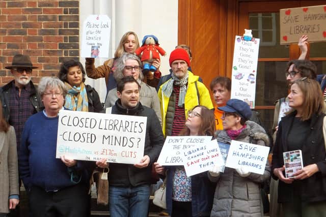 Save Hampshire Libraries protest. Pictures: Bob Rowson