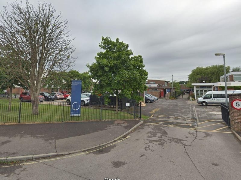 Fareham Academy has a Progress 8 score of -0.4 which is described as below average and 33.1 per cent of students achieved a grade 5 or above in English and Maths in their GCSE exams in 2024.