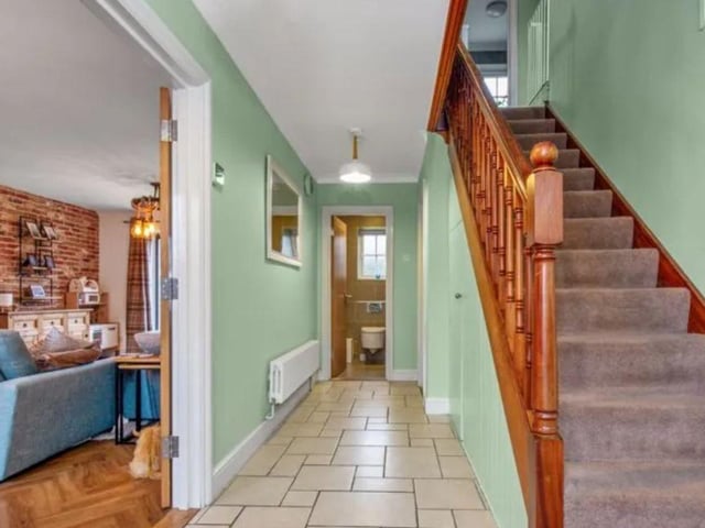 This property is on the market for £685,000 and it is being sold with Treagust and Co.
