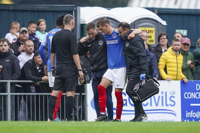 John Mousinho doesn't believe Josh Dockerill will play again this season after tearing his ACL against Gosport in July. Picture: Jason Brown/ProSportsImages
