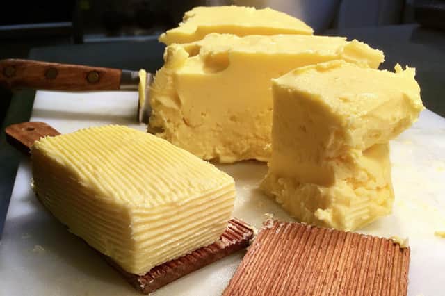 Homemade butter by Lawrence Murphy.