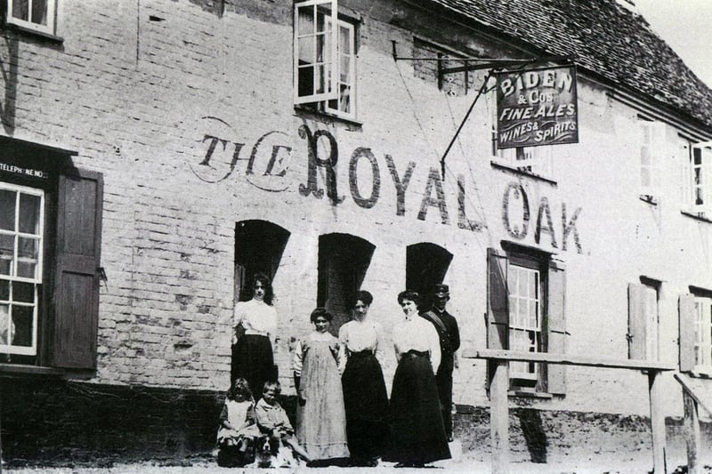 The Royal Oak at Langstone towards the end of the 19th century