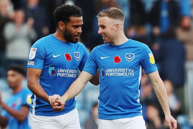 Louis Thompson and Joe Morrell have been labelled as Championship players by Guy Whittingham. Picture: Joe Pepler