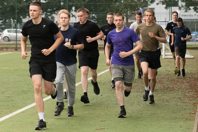 Victory Squadron Sailors take on PT challenge for fellow sailor

HMS Collingwood personell raising  funds for the former training officer from the establishment, Lt Killpatrick, who is suffering from a rare illness.