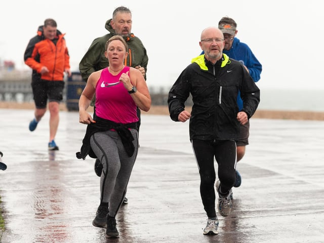 Competitors in the Southsea parkrun. Picture: Keith Woodland (010421-63)