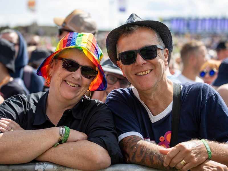 Fans enjoying McFly on the Castle Field
Photo by Alex Shute