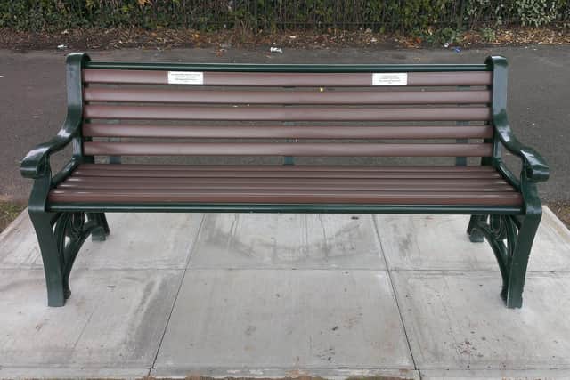 File photo from when family and friends of Jasmine Allsop and Olivia Lewry,  who died after being hit by a car on November 3, 2013, unveiled a bench dedicated to the girls' memory. Picture: Ruth Scammell