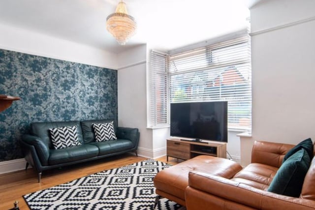 The listing says: "This well presented, three bedroom, end of terrace, double bay and forecourt property is situated on the outskirts of Baffins within Portsmouth. Internally, the property comprises of a lounge with feature fireplace and bay window to the front and a modern fitted kitchen/diner to the rear opening out onto your picturesque, low maintenance rear garden."