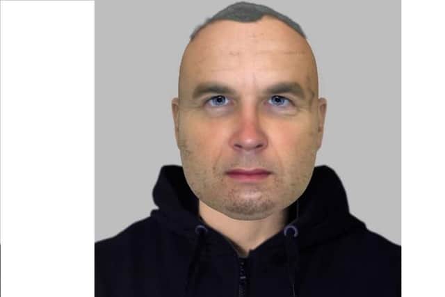 Hampshire police have released an e-fit of the man they wish to speak to. Picture: Hampshire Constabulary.