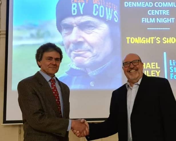 Michael Bailey and Mark White at the Denmead farming film premiere