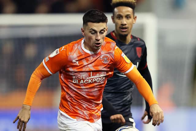 Blackpool winger Owen Dale has joined Pompey on a season-long loan Picture: Clive Brunskill/Getty Images
