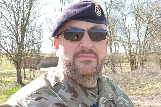 Royal Navy veteran Darren Garnett was given help to find a new job after being medically discharged in 2020