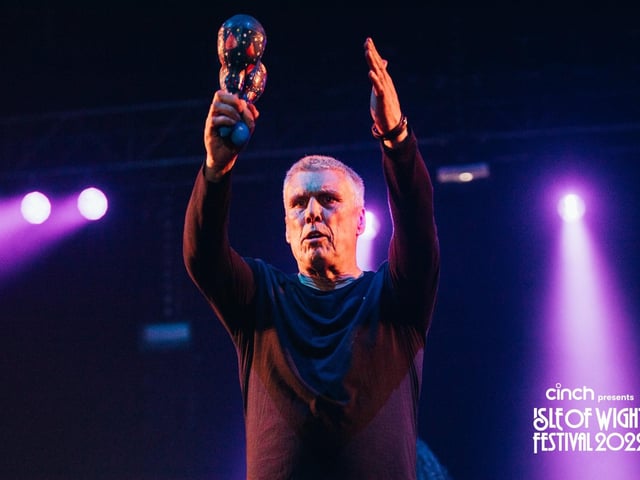 Bez of The Happy Mondays in The Big Top at the Isle of Wight Festival 2022 on the opening Thursday