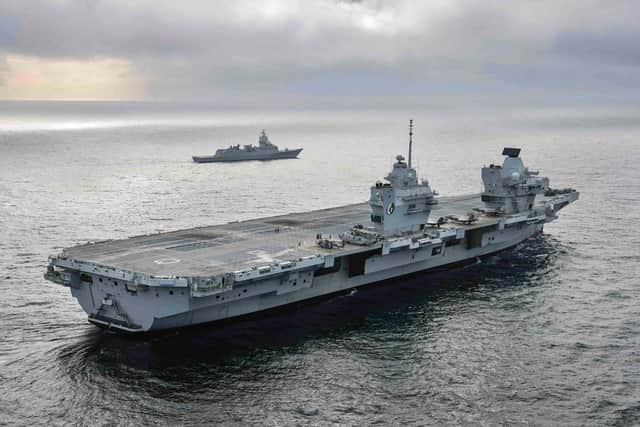 The weapons project will fit systems to Queen Elizabeth class carriers and other vessels. Picture: LPhot Belinda Alker.