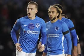 Pompey duo Ronan Curtis and Marcus Harness have been linked with moves away from Pompey this summer.   Picture: Jason Brown