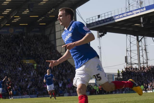Jed Wallace scored Pompey's second against Sheffield United in the 2013 3-0 win. Picture: Barry Zee