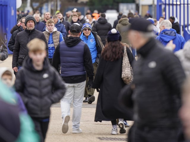 Pompey fans backed their team as they gave it everything against promotion-chasing Burnley at Fratton Park on Saturday.